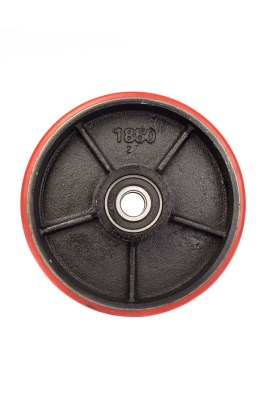 Колесо полиуретан 180х50 мм с подшипником для тележек гидравлических для BF/DF-III/RHP/AC/DF/CW2 купить в Москве с доставкой по всей России | ProtosMarket.ru