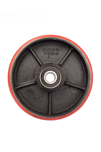 Колесо полиуретан 180х50 мм с подшипником для тележек гидравлических для BF/DF-III/RHP/AC/DF/CW2 купить в Москве с доставкой по всей России | ProtosMarket.ru