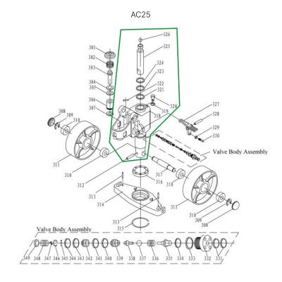 Гидроузел в сборе для гидравлических тележек AC25 купить в Москве с доставкой по всей России | ProtosMarket.ru