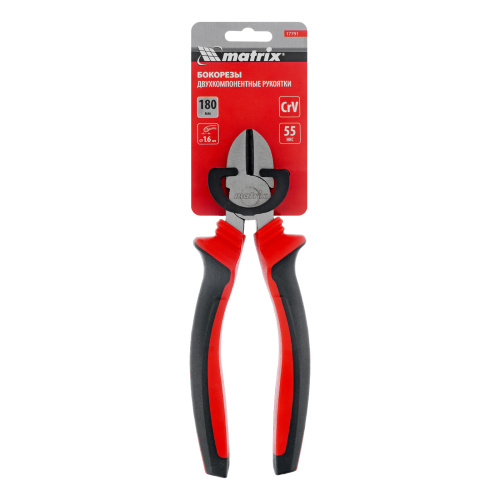 Бокорезы, 180 мм, хром-ванадий, двухкомпонентные рукоятки Matrix по ценам производителя в Санкт-Петербурге с доставкой по всей России