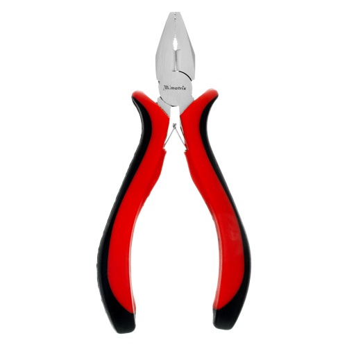 Плоскогубцы Mini, 130 мм, никелированные, авторазжим, двухкомпонентные рукоятки Matrix по ценам производителя в Санкт-Петербурге с доставкой по всей России