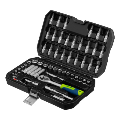 Набор инструментов, 1/4", пластиковый кейс 56 предметов Сибртех купить в Москве с доставкой по всей России | ProtosMarket.ru