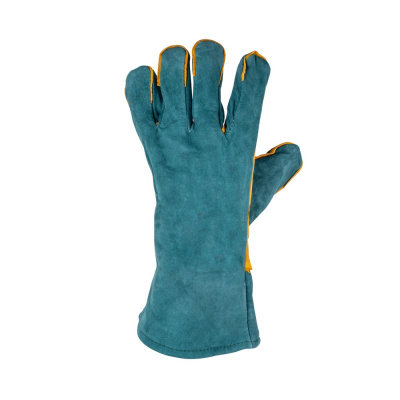 Краги спилковые зелёные (пр-во Foxweld) купить в Москве с доставкой по всей России | ProtosMarket.ru