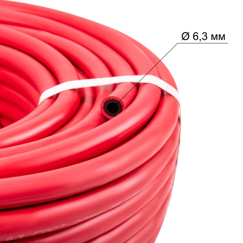 Рукав д.6.3мм красный (бухта 40 метров, пр-во FoxWeld/КНР) по ценам производителя в Санкт-Петербурге с доставкой по всей России