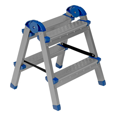 Стремянка двухсторонняя 2 ступени, сталь профиль, стальные ступени, Россия Сибртех купить в Москве с доставкой по всей России | ProtosMarket.ru