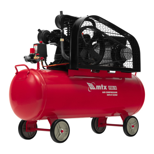 Компрессор воздушный ременный привод КР3000/100  3,0 кВт, 100 литров, 510 л/мин МТХ купить в Москве с доставкой по всей России | ProtosMarket.ru