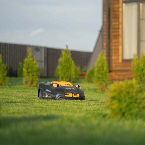 Робот-газонокосилка Grass Master 1000  1000м², 3Ач, 28V, LCD дисплей, Wi-Fi Denzel по ценам производителя в Санкт-Петербурге с доставкой по всей России