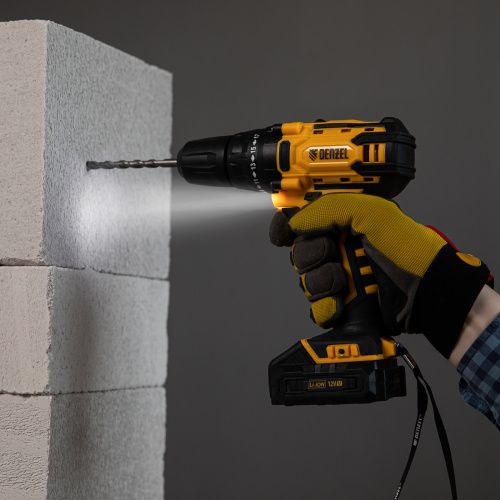 Дрель-шуруповерт аккумуляторная CDL-12-01CB, Li-Ion, 12 В, 1 акк. Denzel купить в Москве с доставкой по всей России | ProtosMarket.ru