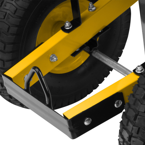 Тачка строительная, усиленная, объем 140 л, 250 кг, двухколесная, колесо 15х6.00-6 Denzel купить в Москве с доставкой по всей России | ProtosMarket.ru