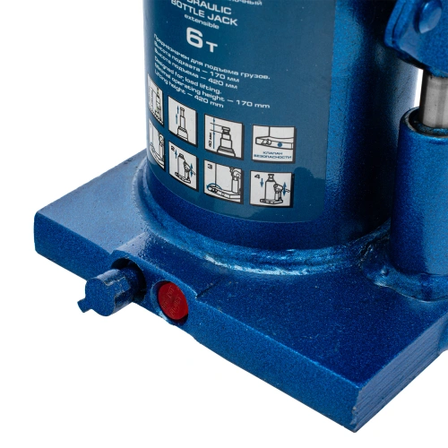 Домкрат гидравлический бутылочный телескопический, 6 т, H подъема 170-420 мм Stels по ценам производителя в Санкт-Петербурге с доставкой по всей России