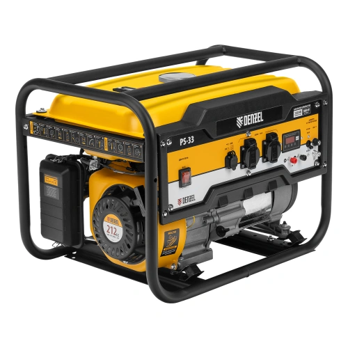 Генератор бензиновый PS 33, 3.3 кВт, 230 В, 15 л, ручной стартер Denzel по ценам производителя в Санкт-Петербурге с доставкой по всей России