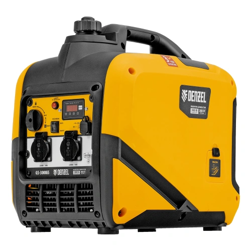 Генератор инверторный GS-3000iS, 3,0 кВт, 230 В, закрытый корпус, ручной старт DENZEL по ценам производителя в Санкт-Петербурге с доставкой по всей России