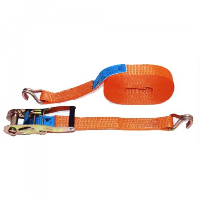 Ремень стяжной  3,5 / 7 тн, РС 3,5 м x 75 мм, полиэстер, с крюками, храповиком | СибТаль купить в Москве с доставкой по всей России | ProtosMarket.ru