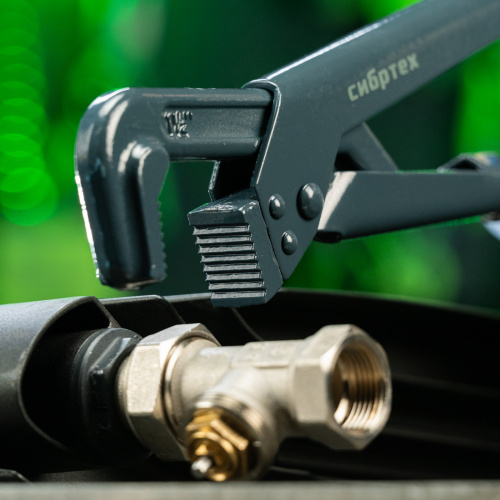 Ключ трубный рычажный КТР-2, 1.5", кованый, тип "L" Сибртех купить в Москве с доставкой по всей России | ProtosMarket.ru