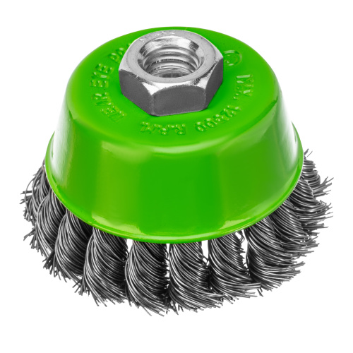 Щетка для УШМ, 75 мм, М14, "чашка", крученая металлическая проволока Сибртех по ценам производителя в Санкт-Петербурге с доставкой по всей России