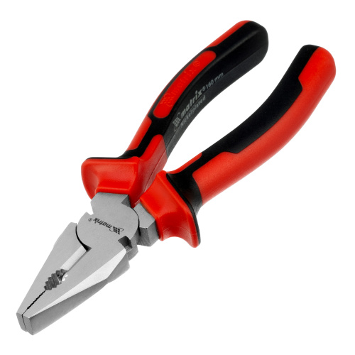 Плоскогубцы Nickel, 160 мм, никелированные, двухкомпонентные рукоятки Matrix купить в Москве с доставкой по всей России | ProtosMarket.ru