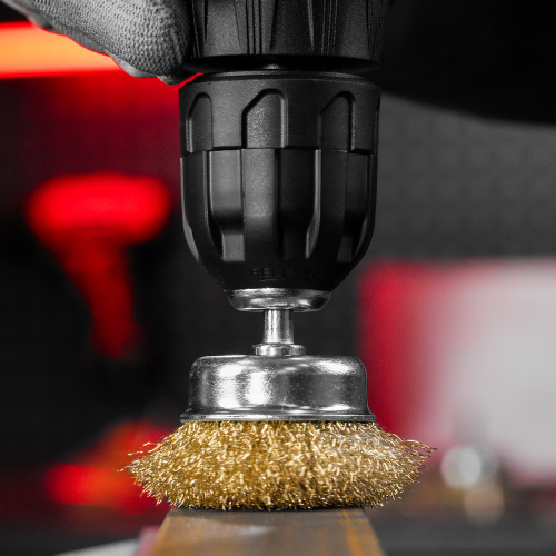 Набор щеток для дрели, 3 шт, 1 плоская, 65 мм, 50 мм "чашка", ручная металлическая Matrix купить в Москве с доставкой по всей России | ProtosMarket.ru