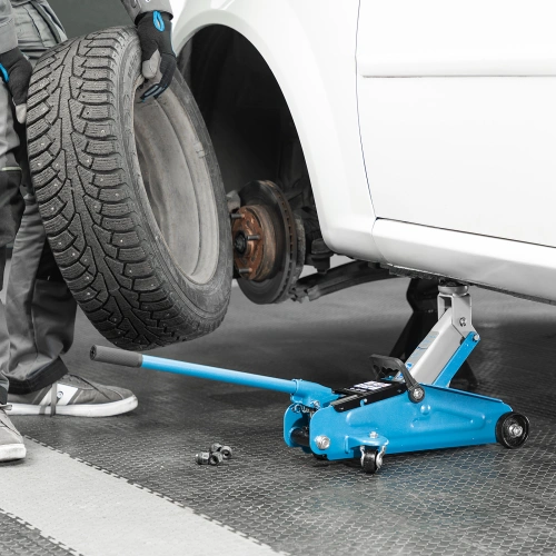 Домкрат гидравлический подкатной, 2 т, h подъема 140-340 мм, в кейсе Stels по ценам производителя в Санкт-Петербурге с доставкой по всей России