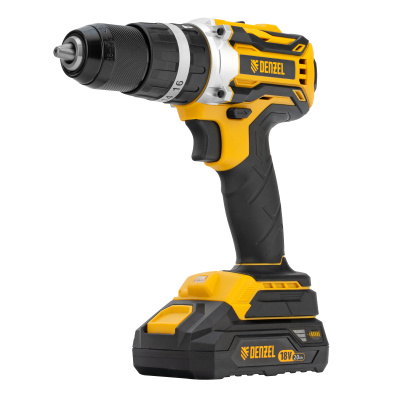 Дрель-шуруповерт аккумуляторная ударная бесщет CIDB-18-02, Li-Ion, 18 В Denzel купить в Москве с доставкой по всей России | ProtosMarket.ru