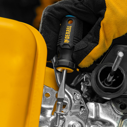 Отвертка SL6x38 мм, CrV, трехкомпонентная рукоятка Denzel по ценам производителя в Санкт-Петербурге с доставкой по всей России