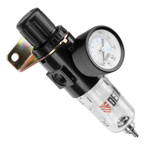 Фильтр-регулятор FR1500, 10 бар, 1500 л/мин, 1/4" Denzel по ценам производителя в Санкт-Петербурге с доставкой по всей России