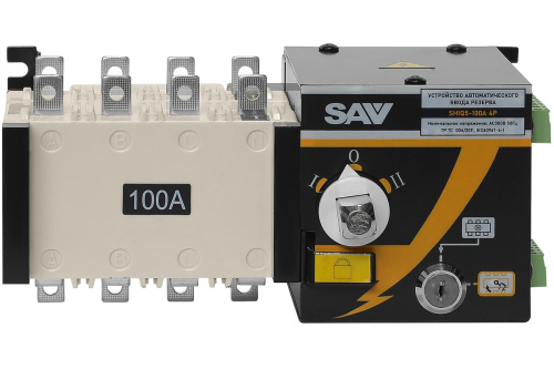 Реверсивный рубильник АВР (устройство автоматического ввода резерва) SHIQ5-100A 4P по ценам производителя в Санкт-Петербурге с доставкой по всей России