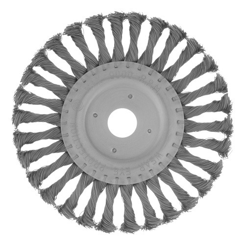 Щетка для УШМ 175 мм, посадка 22.2 мм, плоская, крученая проволока 0.5 мм Matrix по ценам производителя в Санкт-Петербурге с доставкой по всей России