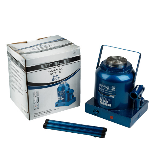 Домкрат гидравлический бутылочный, 50 т, H подъема 236-356 мм Stels по ценам производителя в Санкт-Петербурге с доставкой по всей России
