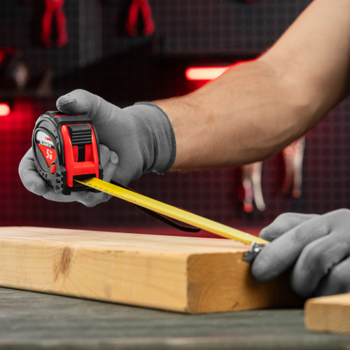 Рулетка Status Magnet 3 fixations,5 м х 25 мм,обрезиненный корпус,зацеп с магнитом Matrix по ценам производителя в Санкт-Петербурге с доставкой по всей России