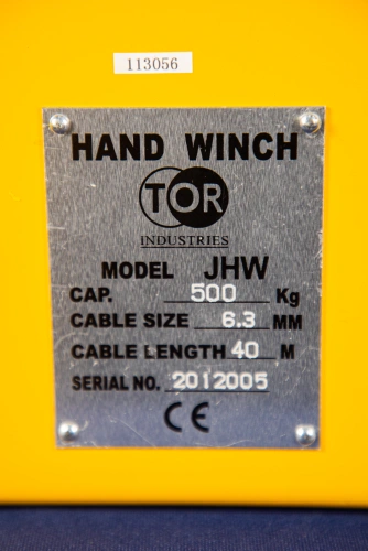 Лебедка ручная барабанная с тросом  500кг   40м с храповым механизмом TOR JHW по ценам производителя в Санкт-Петербурге с доставкой по всей России