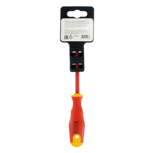 Отвертка диэлектрическая SL3 х 75 мм, CrV, до 1000 В, двухкомпонентная рукоятка Сибртех купить в Москве с доставкой по всей России | ProtosMarket.ru