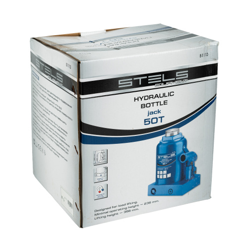Домкрат гидравлический бутылочный, 50 т, H подъема 236-356 мм Stels по ценам производителя в Санкт-Петербурге с доставкой по всей России