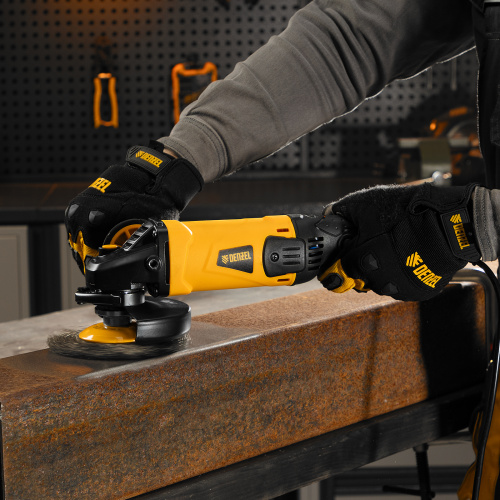 Машина шлифовальная угловая AG125-1100A, 1100 Вт, 125 мм, 3000-11000 об/мин Denzel купить в Москве с доставкой по всей России | ProtosMarket.ru