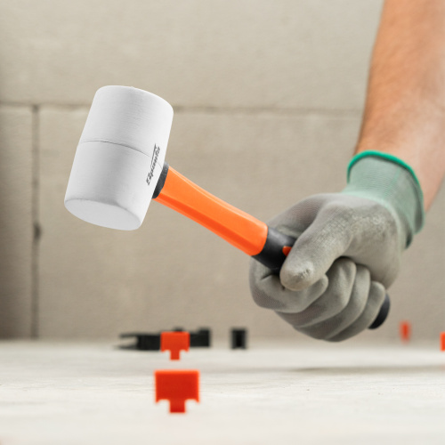 Киянка резиновая, 225 г, белая резина, фибергласовая рукоятка Sparta купить в Москве с доставкой по всей России | ProtosMarket.ru