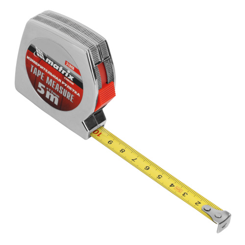 Рулетка Chrom,5 м x 13 мм,хромированный корпус Matrix по ценам производителя в Санкт-Петербурге с доставкой по всей России