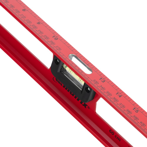 Уровень алюминиевый "Рельс", 600 мм, 3 глазка, усиленный Matrix по ценам производителя в Санкт-Петербурге с доставкой по всей России