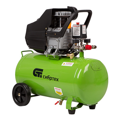 Компрессор воздушный КК-1500/50, 1.5 кВт, 198 л/мин, 50 л, прямой привод, масляный Сибртех по ценам производителя в Санкт-Петербурге с доставкой по всей России