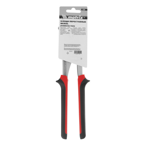 Клещи переставные Nickel (белый) 250 мм, хром-ванадий, двухкомпонентные рукоятки Matrix купить в Москве с доставкой по всей России | ProtosMarket.ru