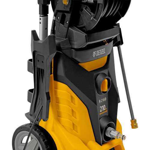 Моечная машина высокого давления R-210iD, 2600 Вт, 210 бар, 8.0 л/мин, асинхронный двигатель, барабан Denzel купить в Москве с доставкой по всей России | ProtosMarket.ru