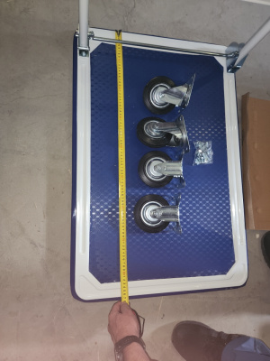 Тележка платформенная 150 кг TOR PH150 (740х480) со складной ручкой (резиновые колеса 100 мм) купить в Москве с доставкой по всей России | ProtosMarket.ru