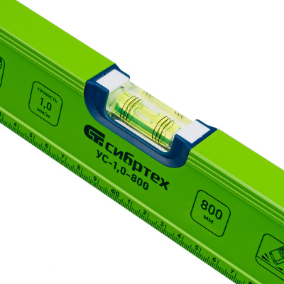 Уровень алюминиевый УС-1, 0-800, фрезерованный, 3 глазка, рукоятки, 800 мм Сибртех по ценам производителя в Санкт-Петербурге с доставкой по всей России