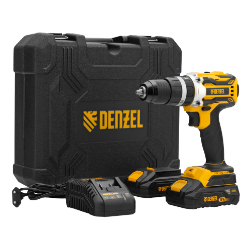 Дрель-шуруповерт аккумуляторная ударная бесщет CIDB-18-02, Li-Ion, 18 В Denzel купить в Москве с доставкой по всей России | ProtosMarket.ru
