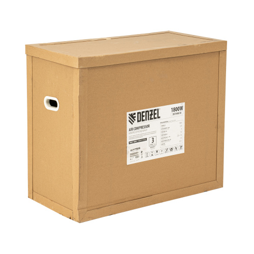 Компрессор воздушный прям. привод DCV1800/50, 1,8 кВт, 50 литров, 320 л/мин Denzel по ценам производителя в Санкт-Петербурге с доставкой по всей России