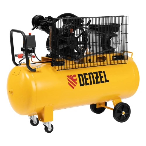 Компрессор воздушный BCV2200/100, ременный привод, 2.2 кВт, 100 литров, 370 л/мин Denzel по ценам производителя в Санкт-Петербурге с доставкой по всей России