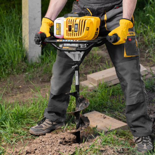 Шнек для грунта ER-150, диаметр 150 мм, длина 800 мм,соединение 20 мм, съемный нож Denzel по ценам производителя в Санкт-Петербурге с доставкой по всей России