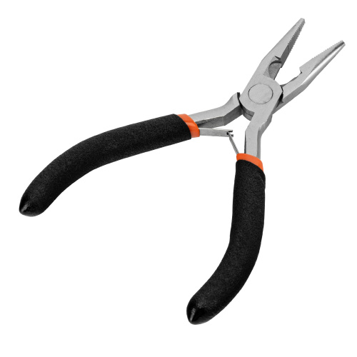 Длинногубцы прямые Mini, 130 мм, никелированные, авторазжим Sparta по ценам производителя в Санкт-Петербурге с доставкой по всей России