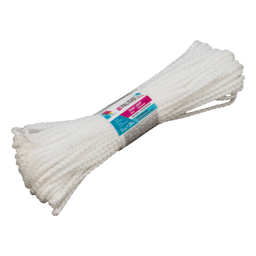 Шнур бельевой полипропиленовый с сердечником, 5 мм L 20 м, белый, Home Palisad по ценам производителя в Санкт-Петербурге с доставкой по всей России