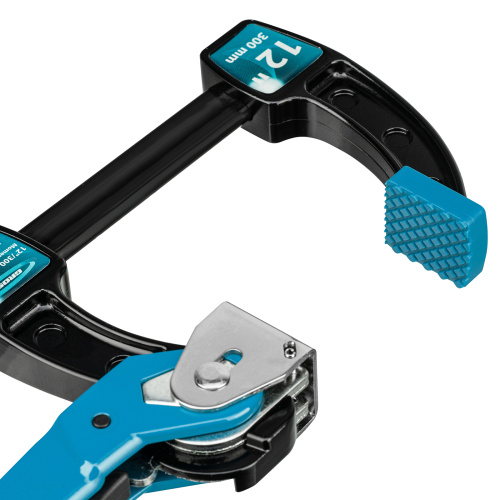 Струбцина реечная быстрозажимная 12, металлический корпус, рычажный храповой механизм, 300 мм Gross купить в Москве с доставкой по всей России | ProtosMarket.ru