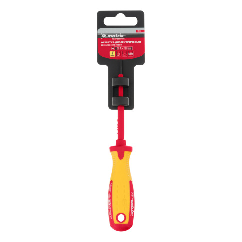 Отвертка Insulated, SL4 x 100 мм, CrMo, до 1000 В, двухкомпонентная рукоятка Matrix Professional по ценам производителя в Санкт-Петербурге с доставкой по всей России