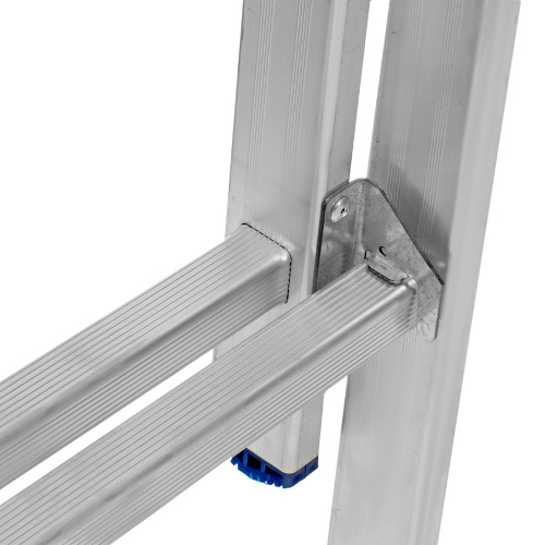 Лестница, 2 х 7 ступеней, алюминиевая, двухсекционная, Сибртех купить в Москве с доставкой по всей России | ProtosMarket.ru